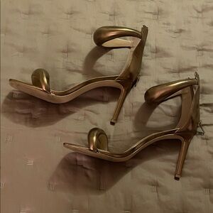 Steve Madden Metallic Gold Heels